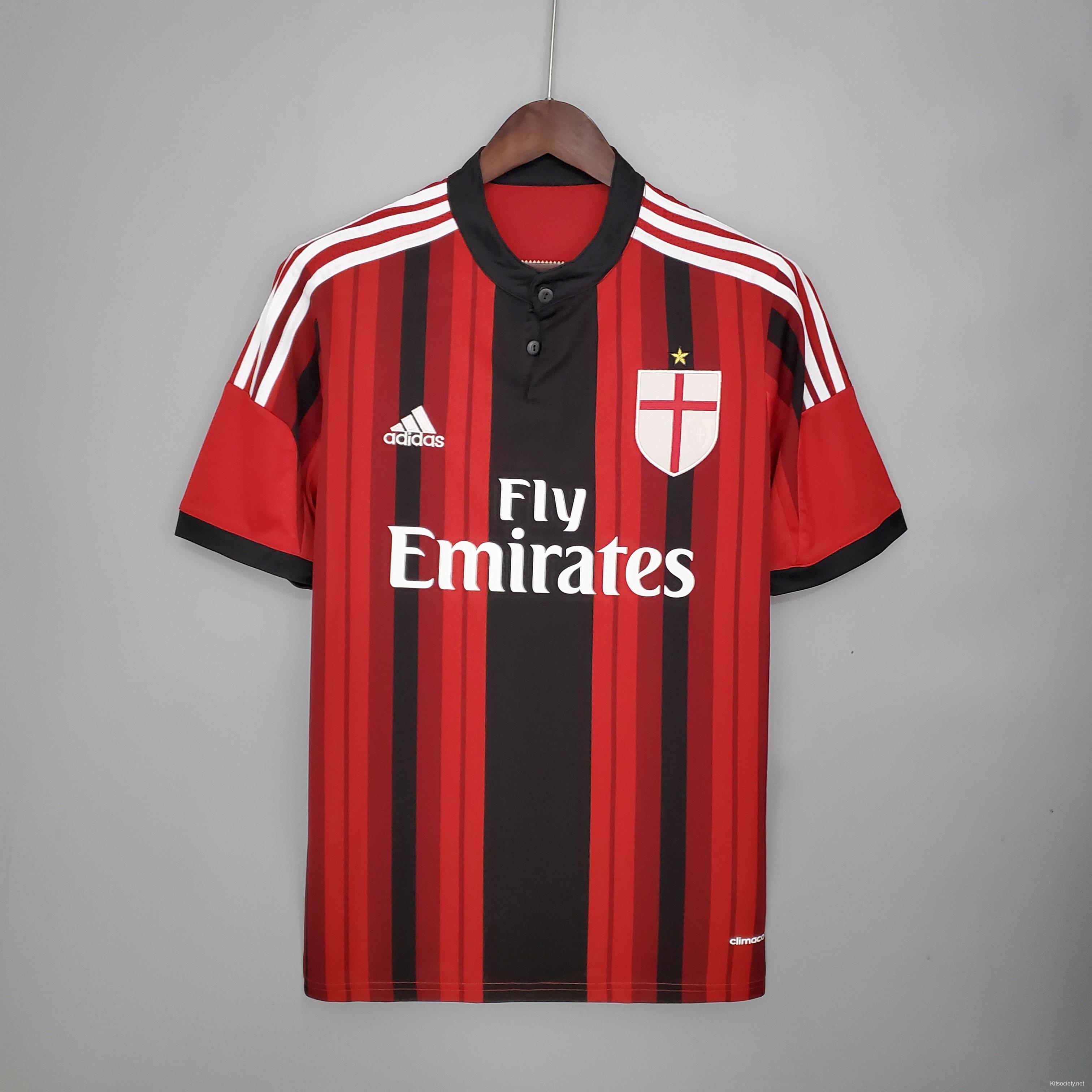 Retro 93/94 AC Milan home Soccer Jersey - Kitsociety