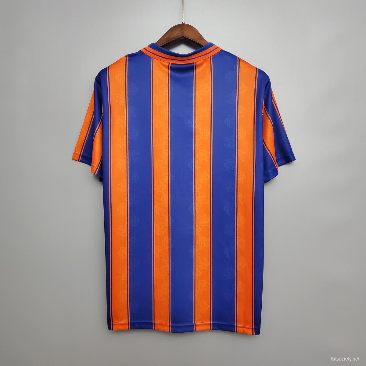 Barcelona 1997 Away Kappa Football Shirt Orange XL –