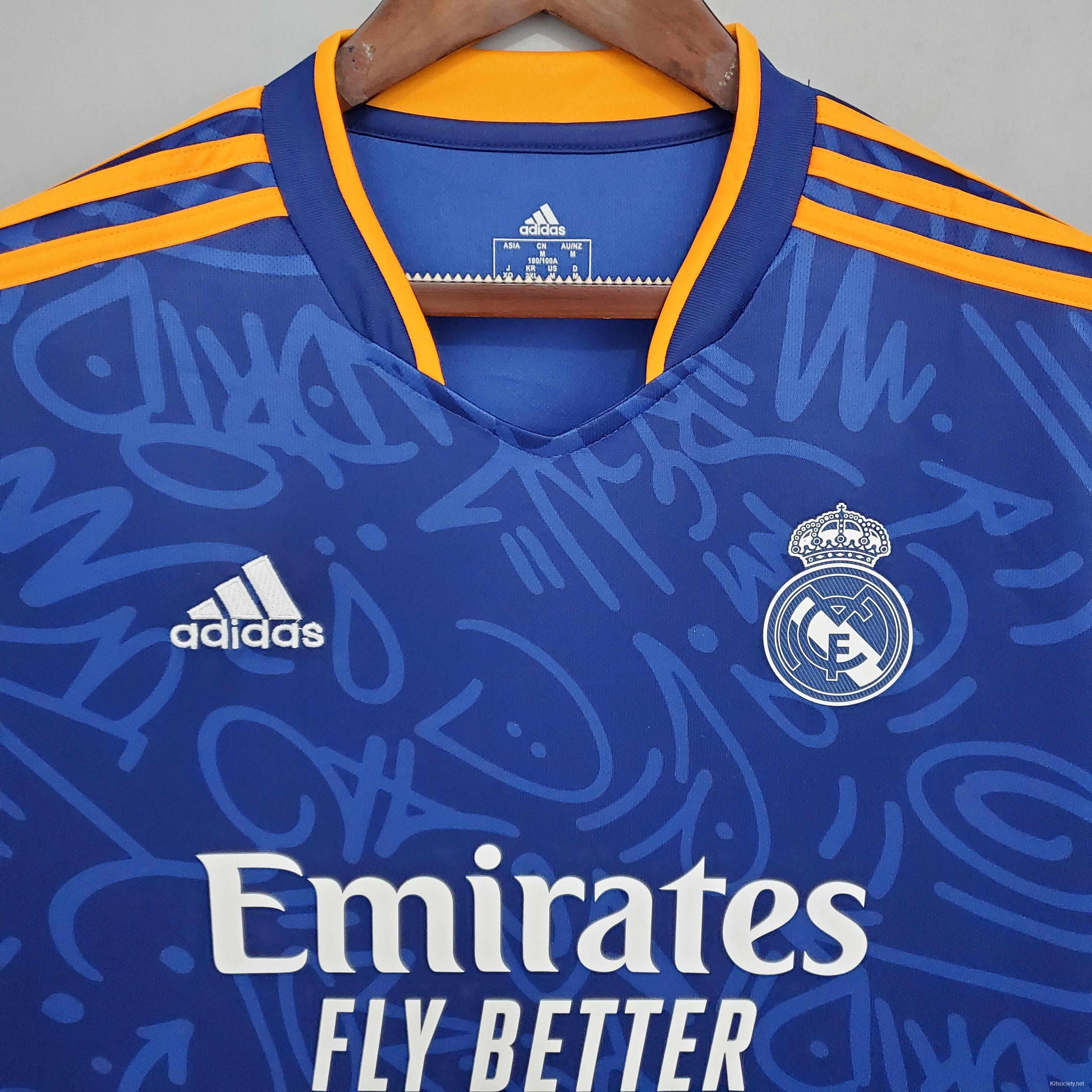 21/22 Real Madrid away Soccer Jersey - Kitsociety