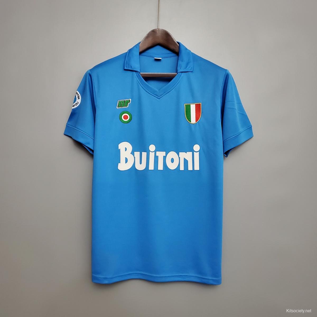 Napoli 12/13 Home Soccer Jersey  Soccer jersey, Football tshirts