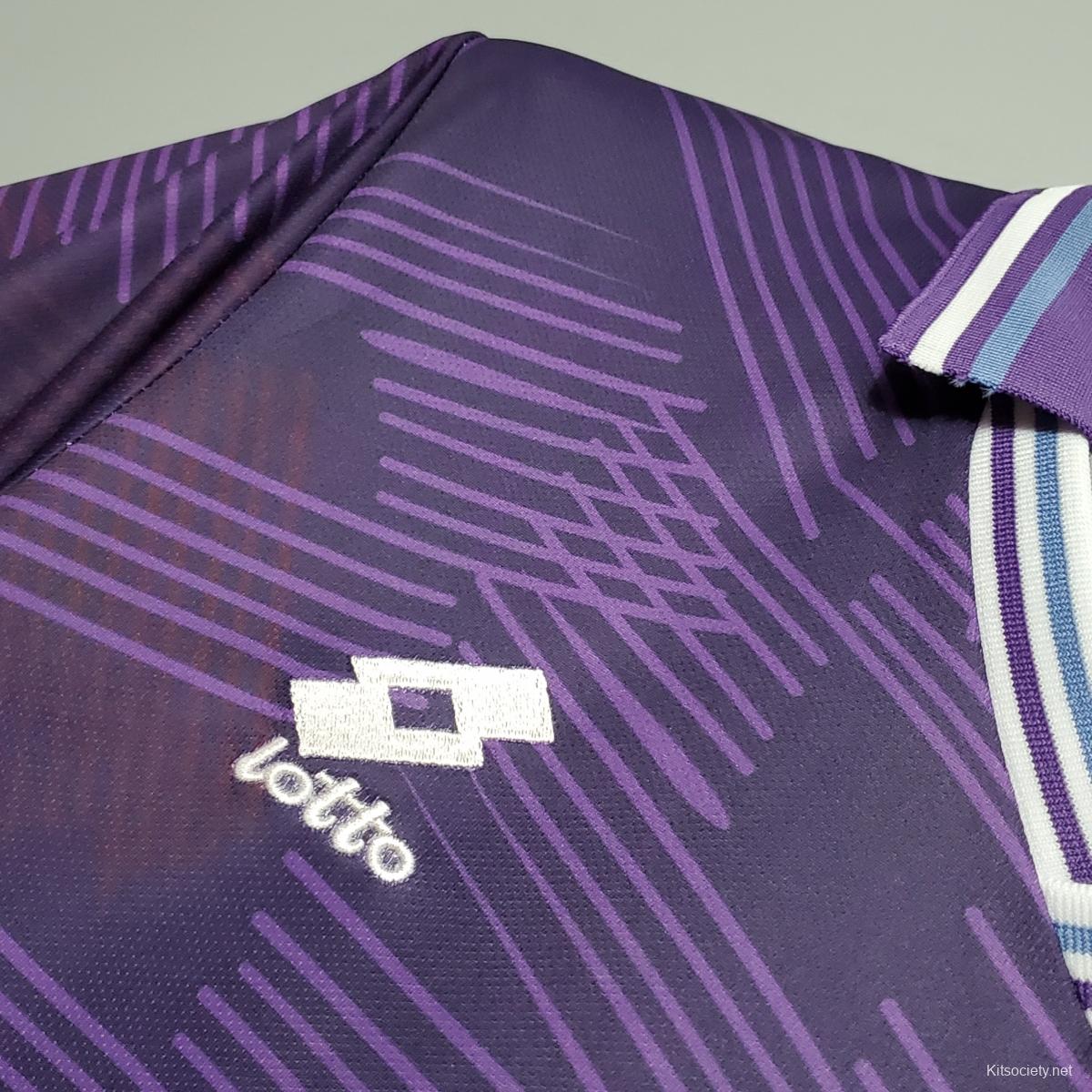 Retro 92/93 Fiorentina Away Soccer Jersey - Kitsociety