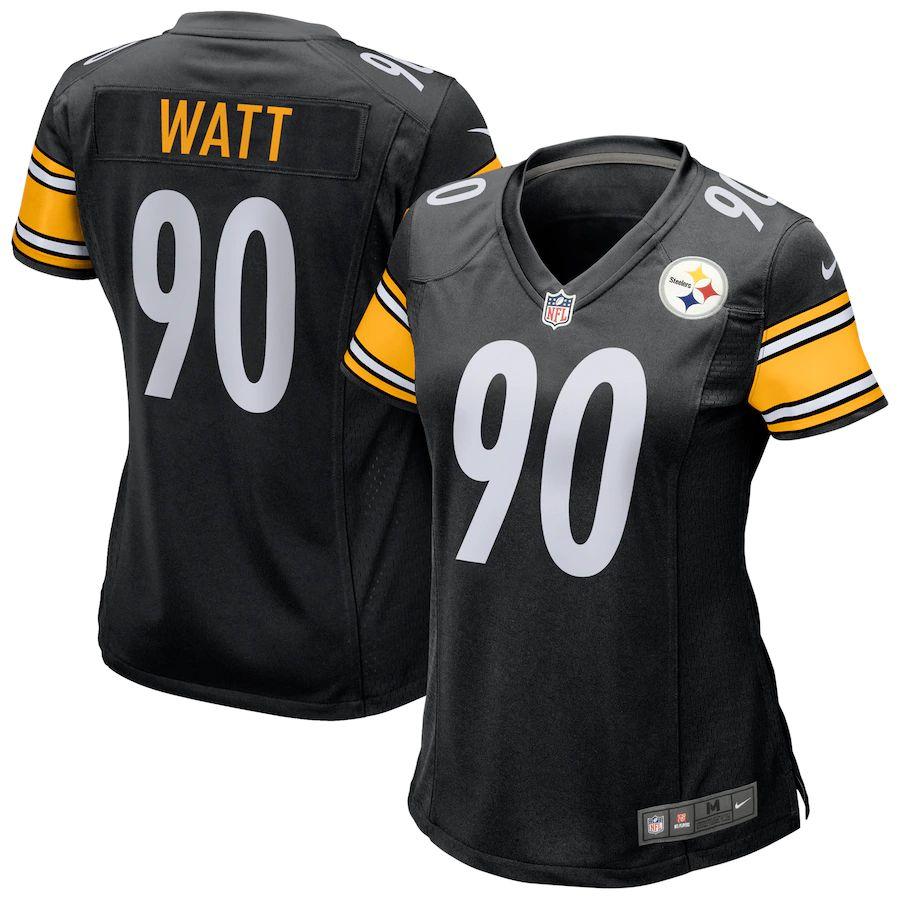 : NFL PRO LINE Men's T.J. Watt Black Pittsburgh