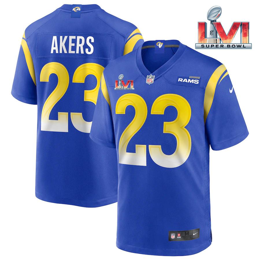 Men's Cam Akers Royal Super Bowl LVI Bound Limited Jersey - Kitsociety