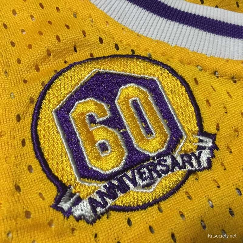 Mens Los Angeles Lakers Kobe Bryant adidas Gold Net Number T-Shirt