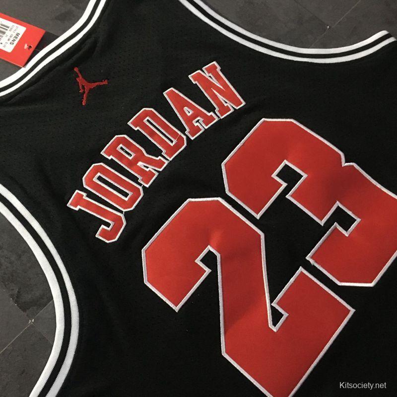 Men's Michael Jordan Black Retro Classic Team Jersey - Kitsociety