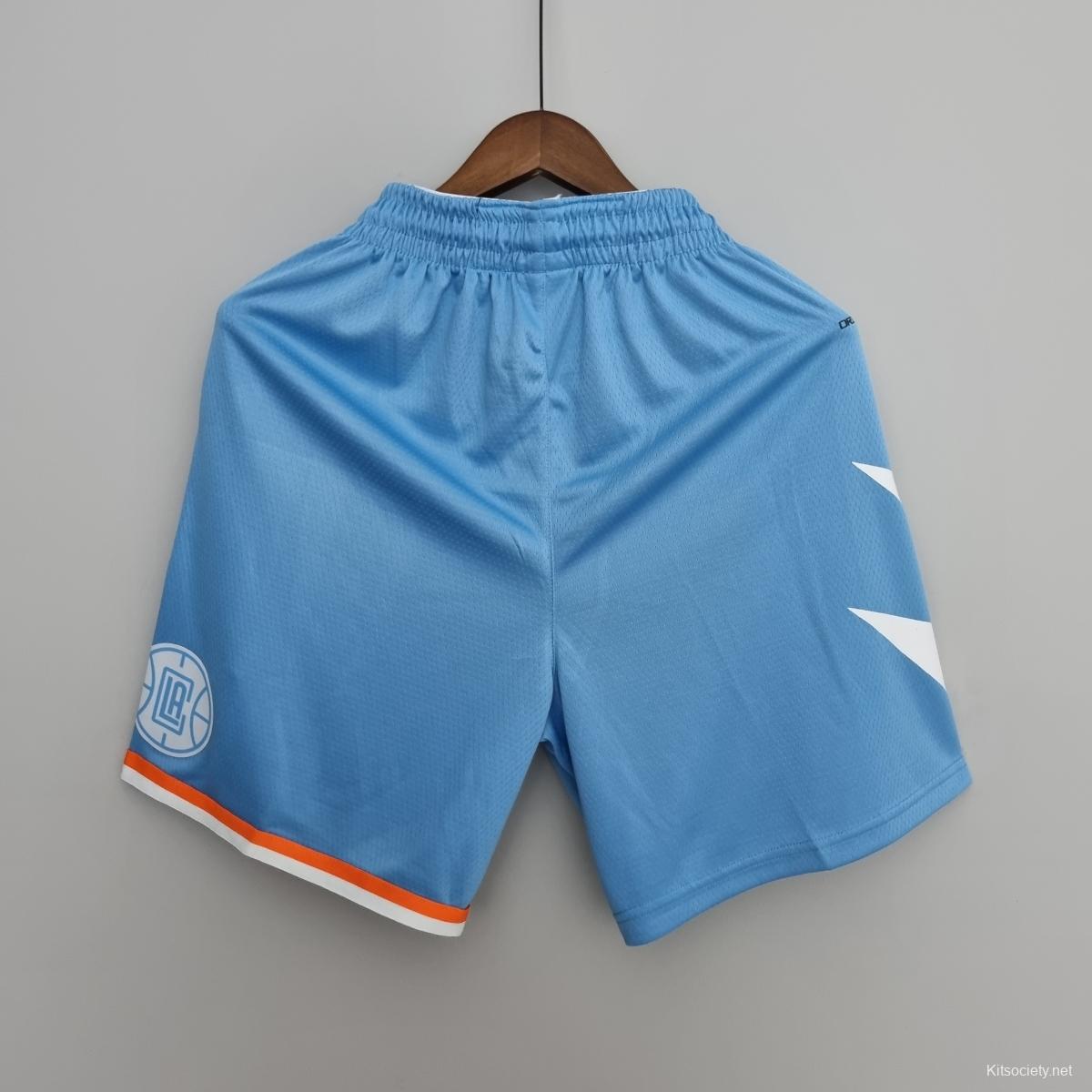 75th Anniversary Los Angeles Lakers Blue NBA Shorts - Kitsociety