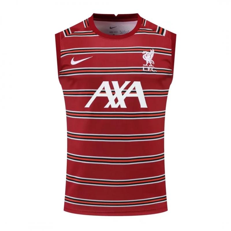 22/23 Liverpool Pre-match Training Jersey Red Vest - Kitsociety