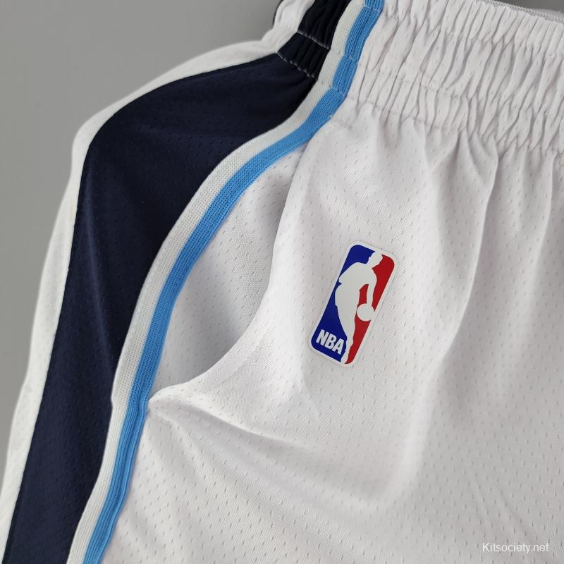 Memphis Grizzlies White NBA Shorts-311,Memphis Grizzlies