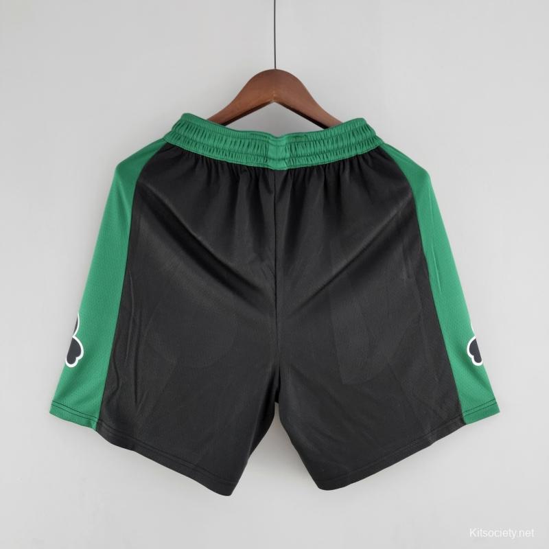 75th Anniversary Boston Celtics Green Shorts NBA - Kitsociety
