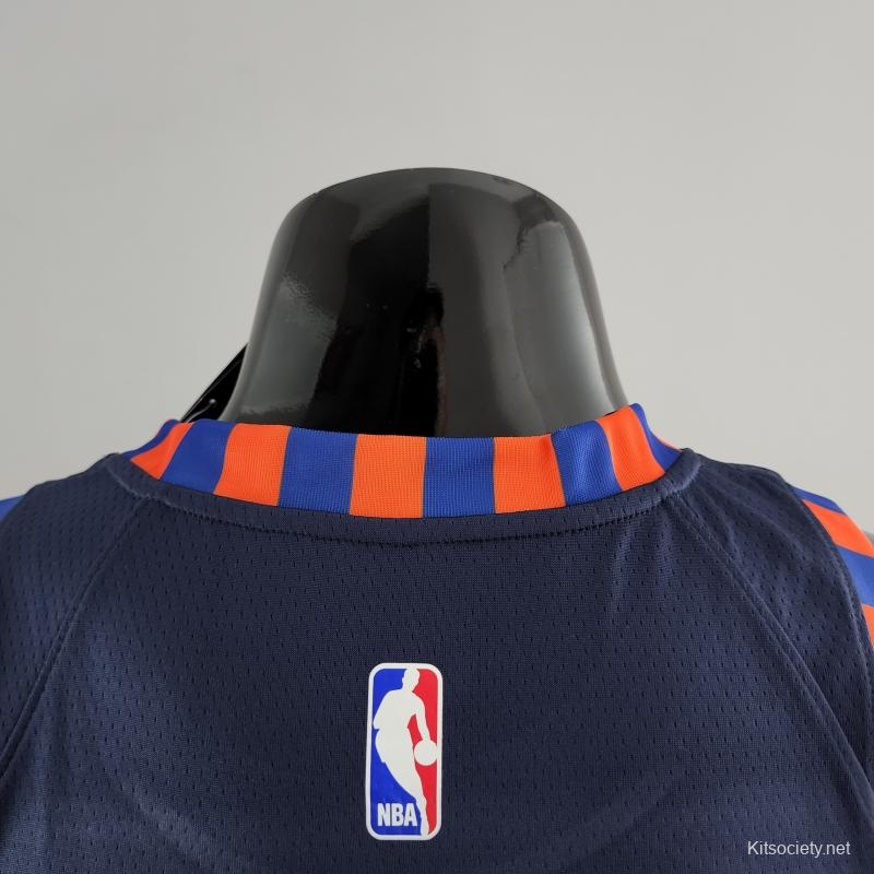 New York Knicks ANTHONY #7 Striped NBA Jersey - Kitsociety