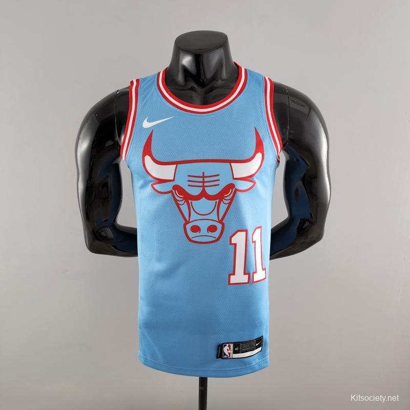 Chicago Bulls DeROZAN #11 Blue NBA Jersey - Kitsociety