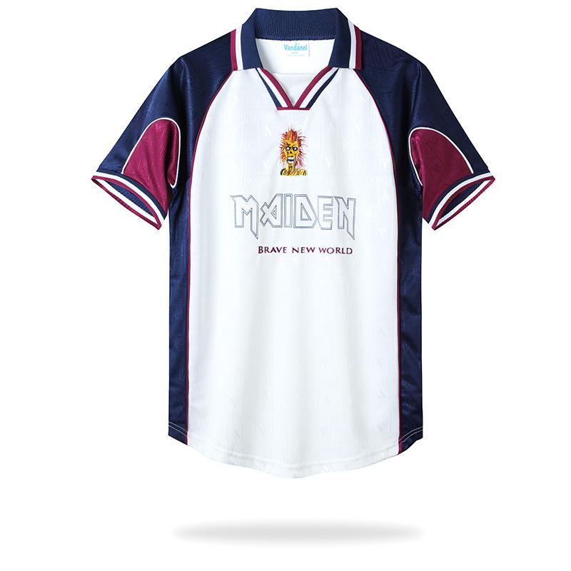 Retro 22/23 Iron Maiden X West Ham White Jersey - Kitsociety