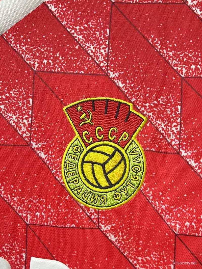 Retro 88/89 USSR Home Soccer Jersey - Kitsociety