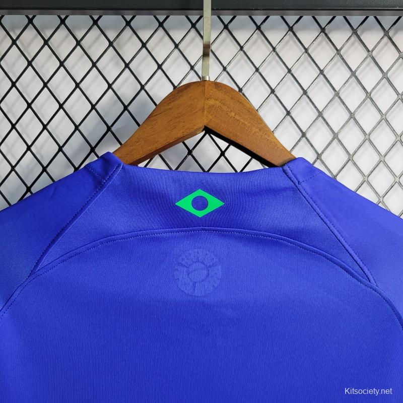 NIKE BRAZIL 2018 AWAY JERSEY BLUE