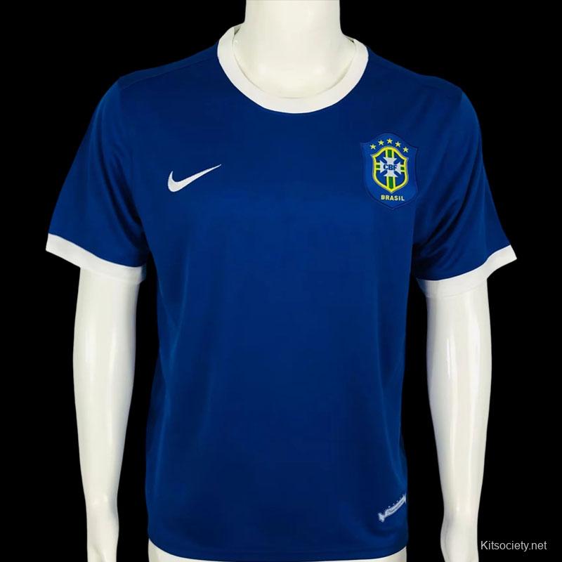 2023 Women Brazil Away Blue Jersey - Kitsociety