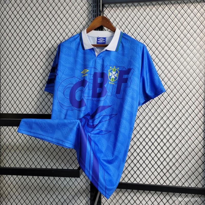 2023 Women Brazil Away Blue Jersey - Kitsociety