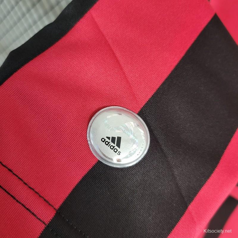 2009-10 AC Milan Home Long Sleeve Retro Jersey