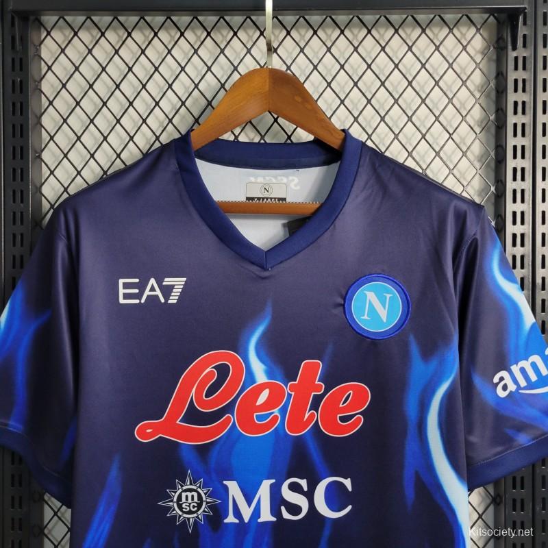 2023 SSC Napoli Authentic Away Blue Jersey