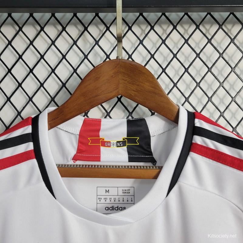 23-24 Sao Paulo Home Jersey - Kitsociety