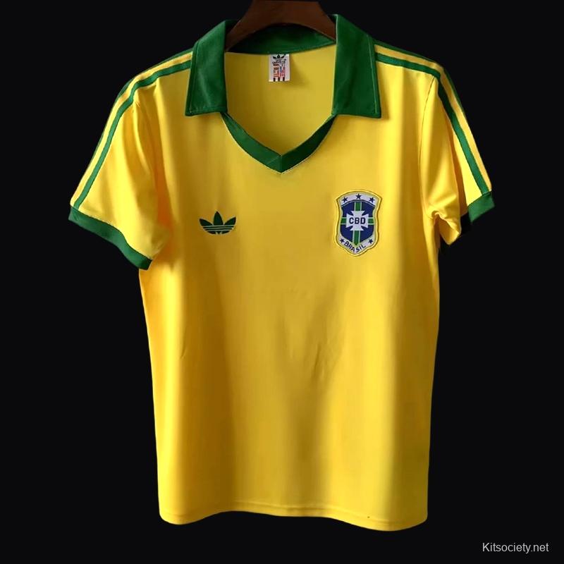 Long sleeve 2022 Brazil Home Jersey - Kitsociety