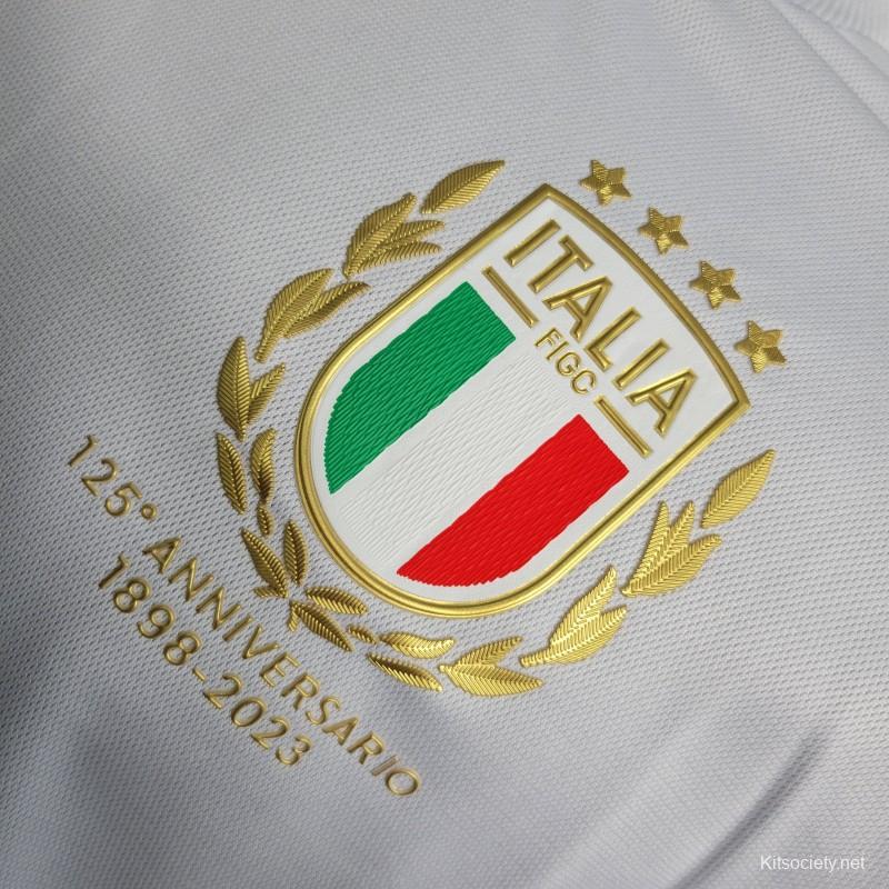 2023 Italy 125 Anniversary White Jersey S-4XL - Kitsociety