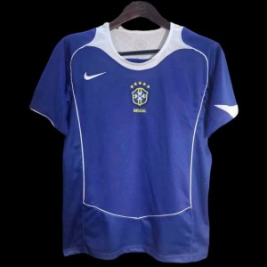 Retro 2006 Brazil Away Blue Jersey - Kitsociety