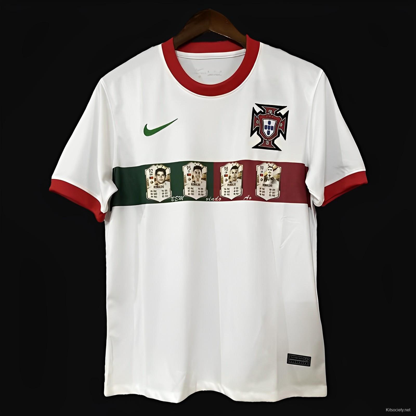 2023 Portugal Ronaldo Speical White Jersey - Kitsociety