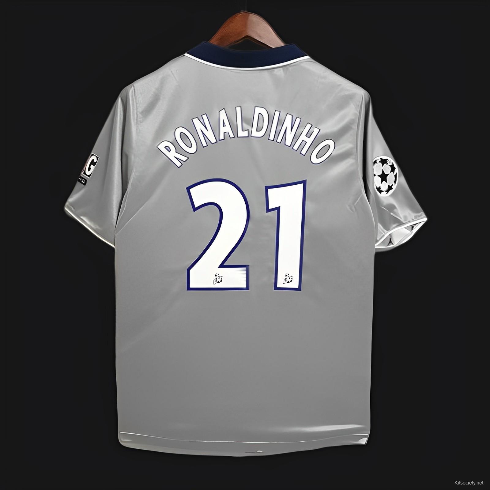 Barcelona retro ronaldinho jersey