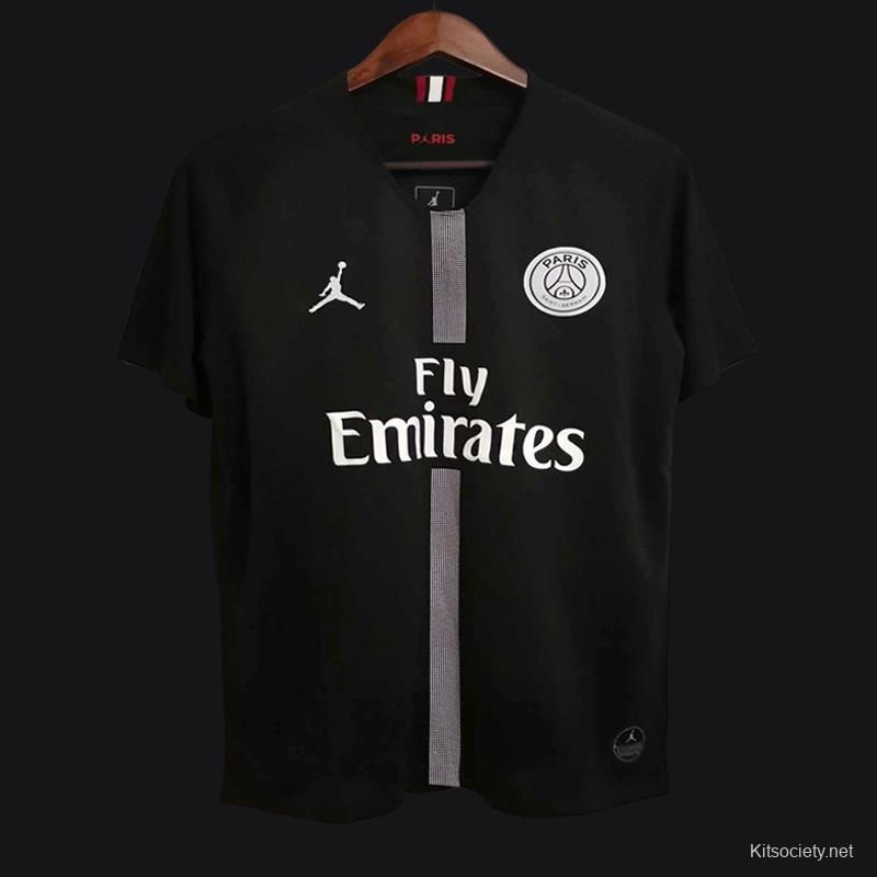 Retro 18/19 PSG Away White Jersey With Champions Patch - Kitsociety