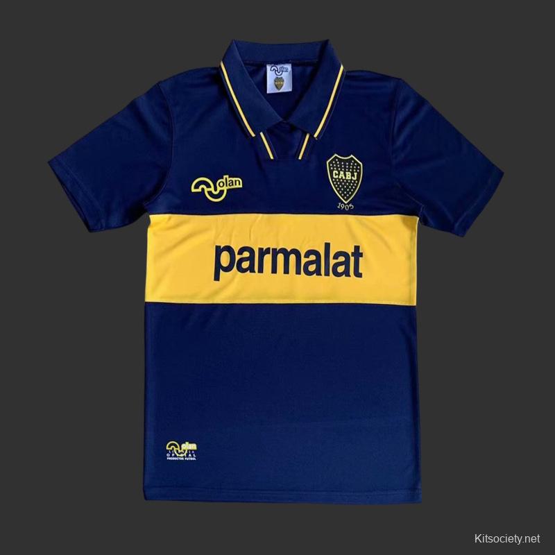 Boca Juniors 1995 Home Short Sleeve Retro Jersey [Free Shipping]